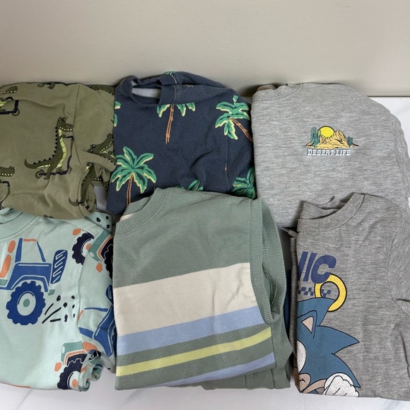 Boys 4T 6 Outfit Bundle Sonic Garanimals Wonder Nation - Picture 1 of 8
